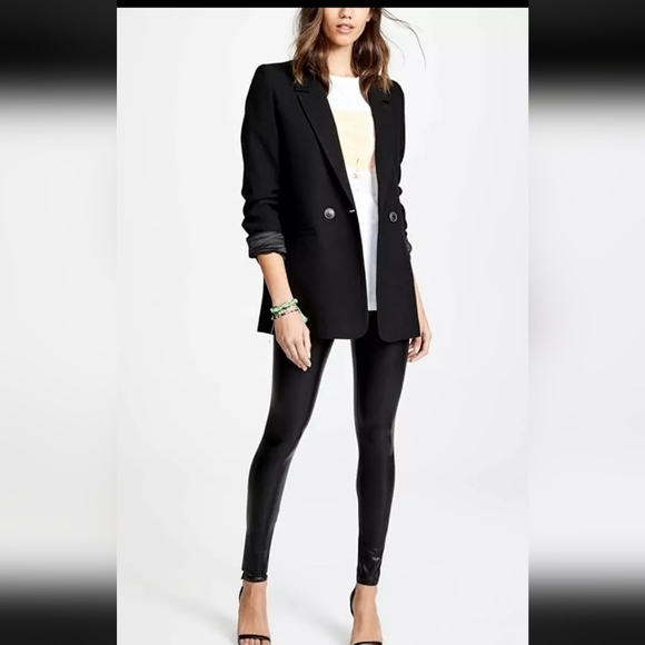 COMMANDO Perfect Control Faux Leather Leggings Medium Black - Picture 6 of 9